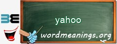 WordMeaning blackboard for yahoo